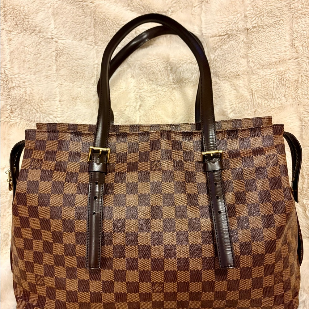 Authentic Louis Vuitton Damier Ebene Chelsea tote bag